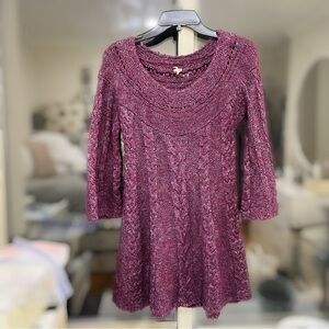 Free People Plum Sweater Dress